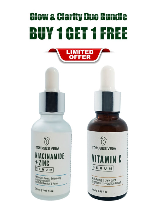 Pack of 2: Niacinamide Zinc Serum + Vitamin C Serum – Free Delivery Nationwide